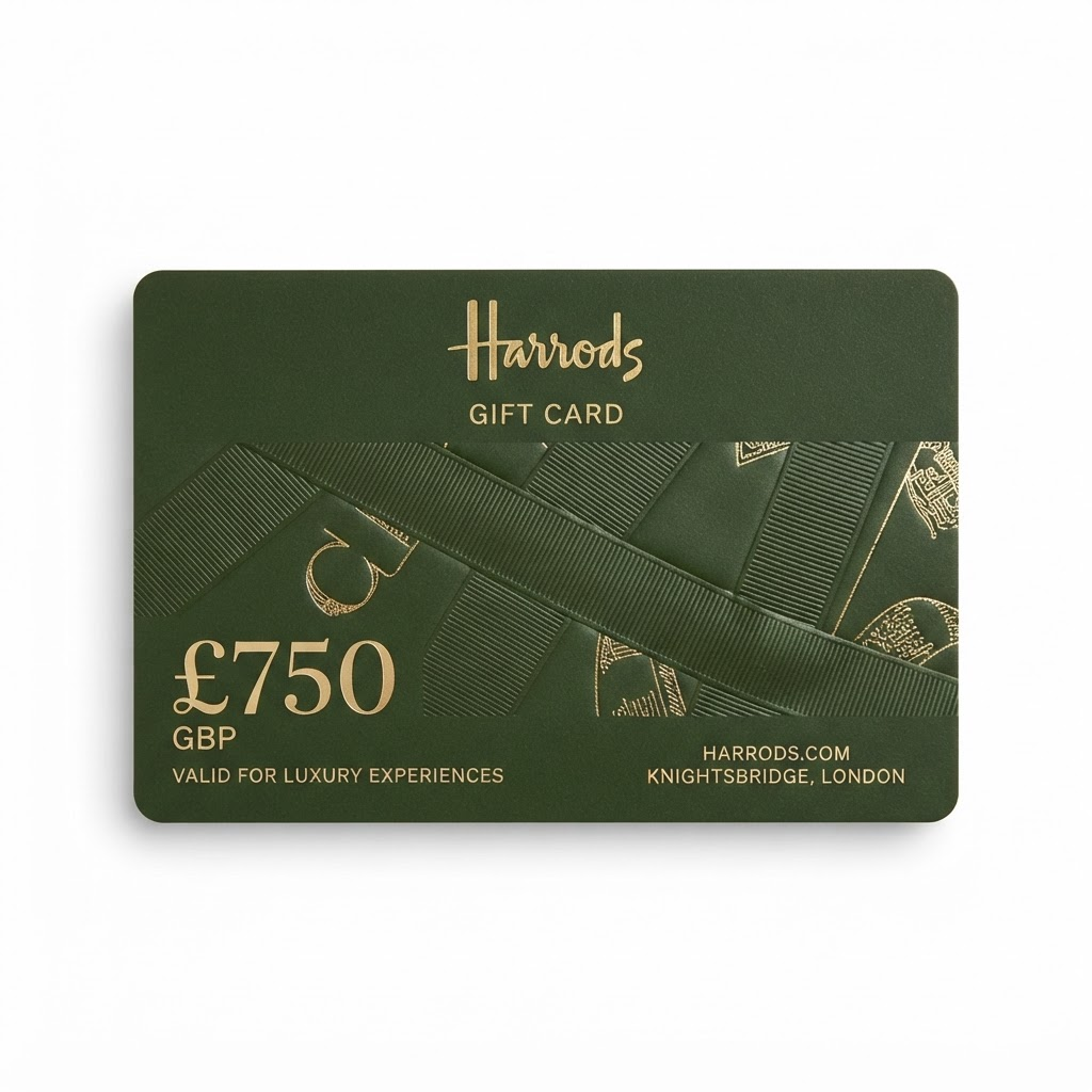 Harrods £750 gift card